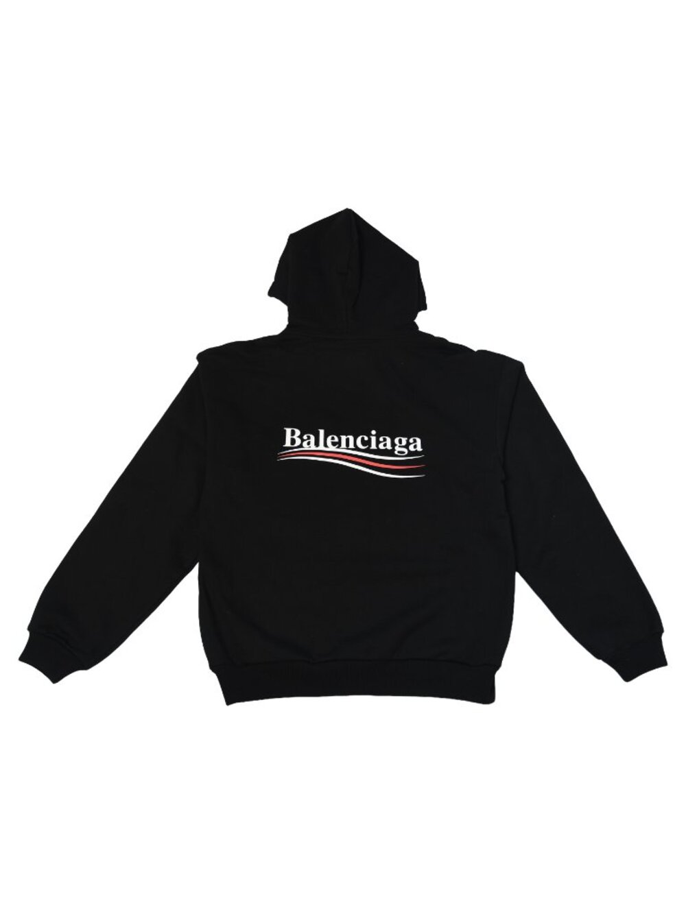 Balenciaga Political Campaign Logo Hoodie Black